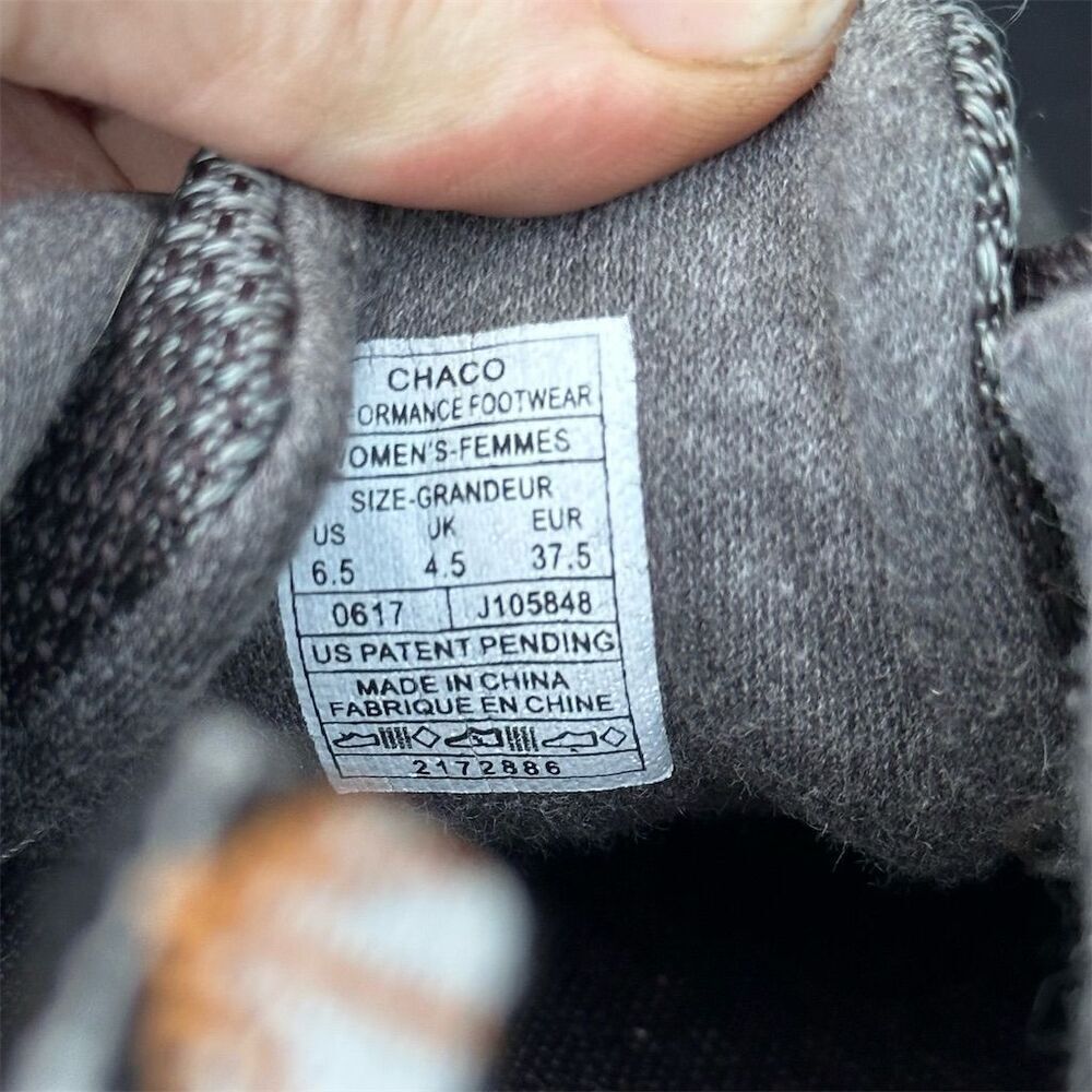Chaco Kanarra Women's Hiking Shoes Gray Size 6.5 Athletic Trail - Picture 8 of 8